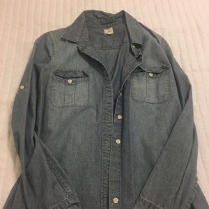 JCrew Chambray Burton Down
